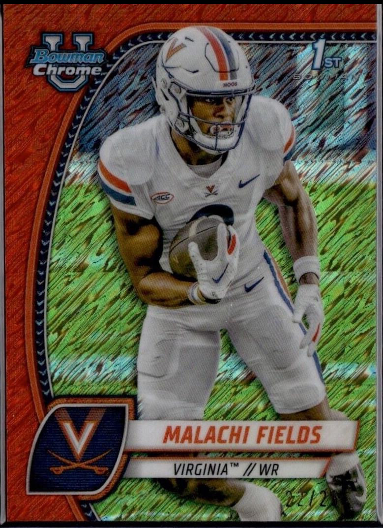 Malachi Fields [Shimmer Orange Refractor] #124