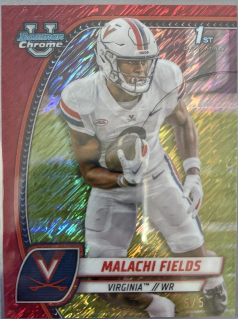 Malachi Fields [Shimmer Red Refractor] #124