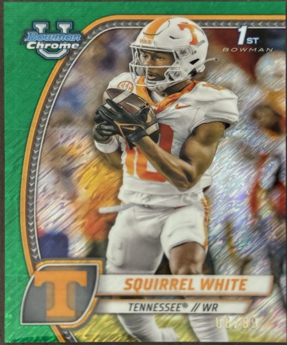 Squirrel White [Shimmer Green Refractor] #166