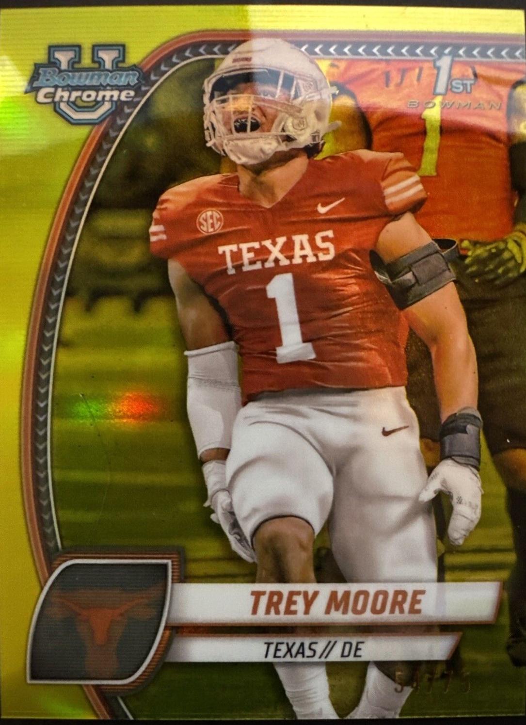 Trey Moore [Yellow Refractor] #178