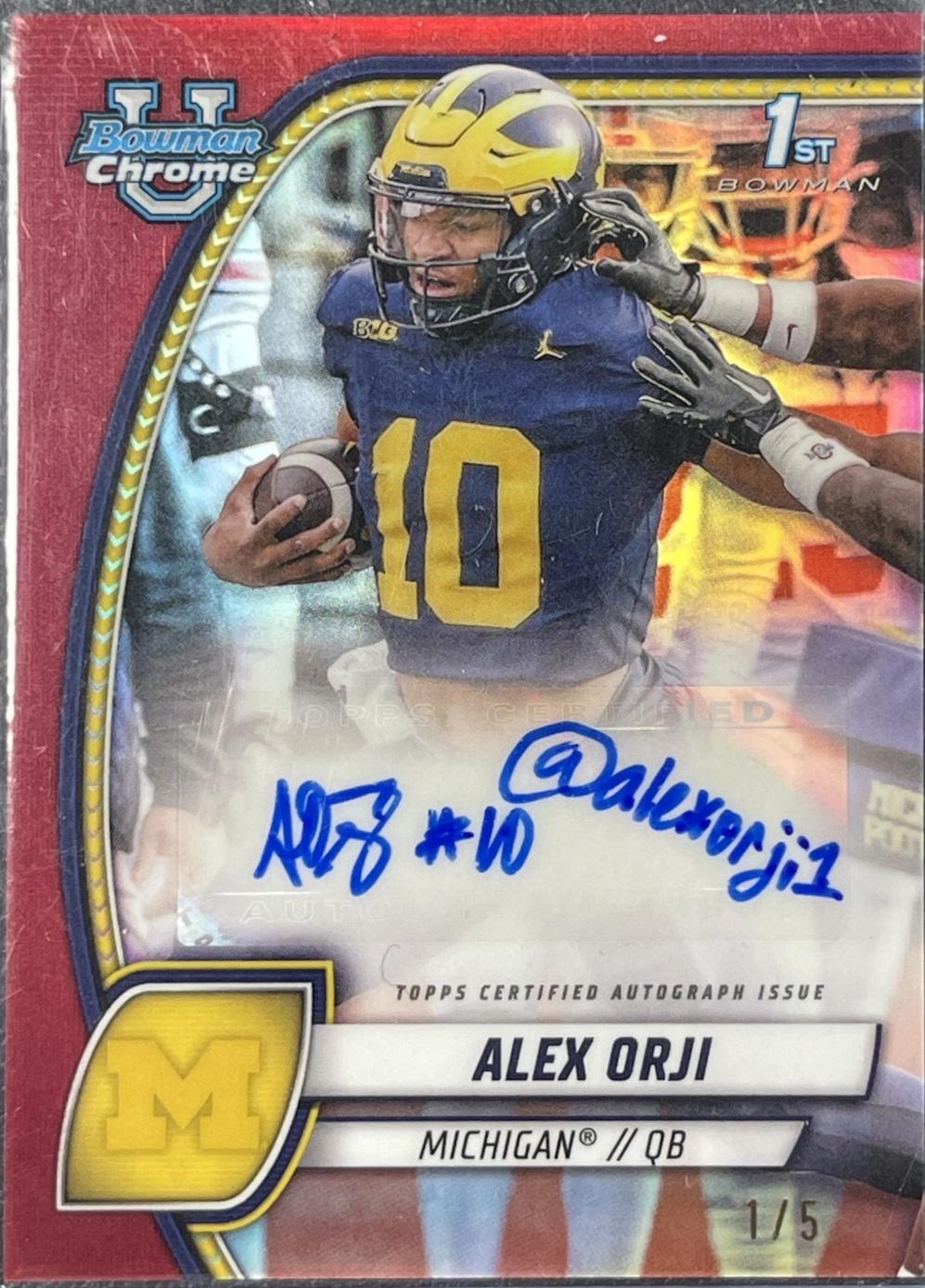 Alex Orji [Red Refractor] #PA-AOR