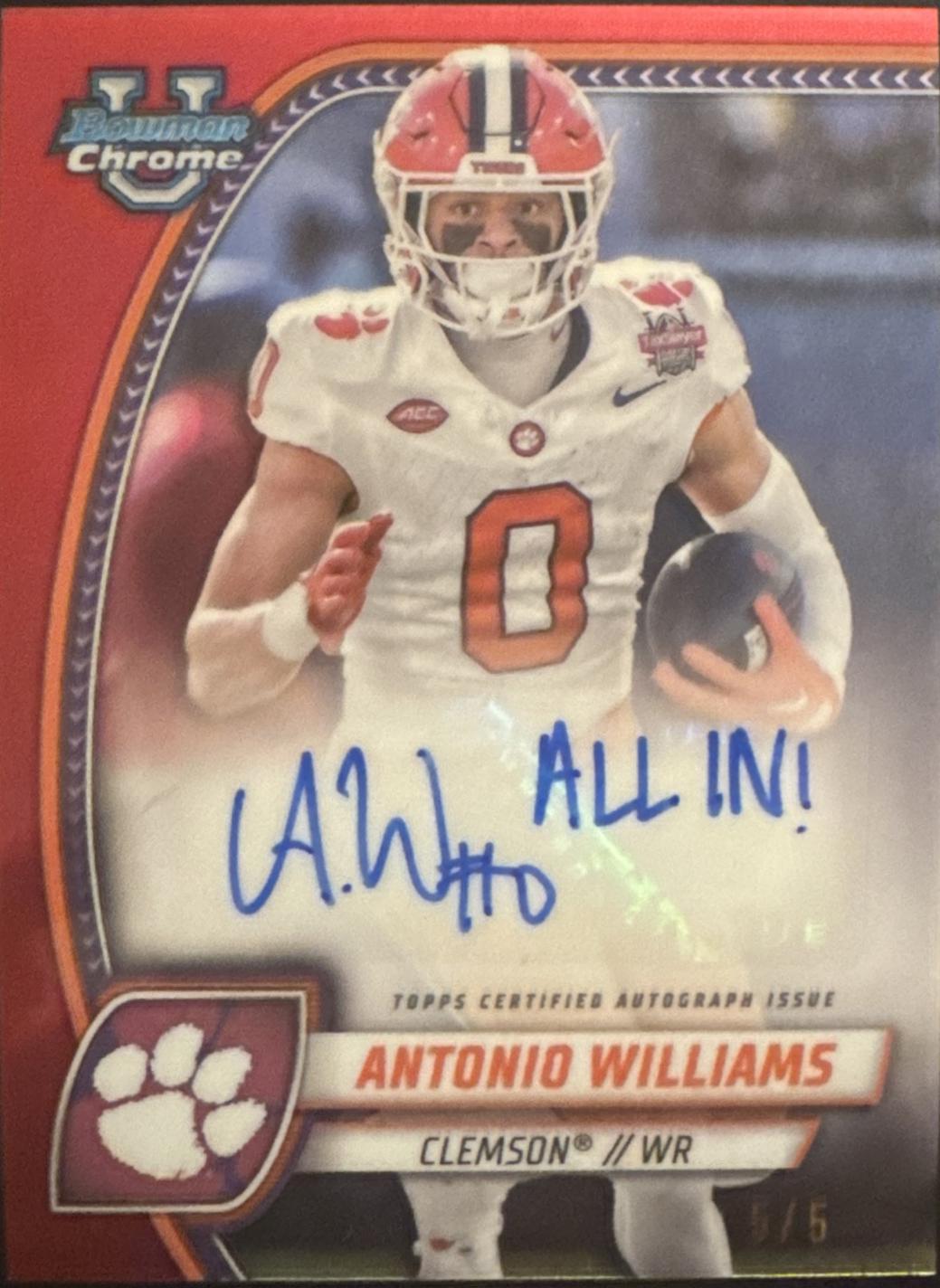 Antonio Williams [Red Refractor] #PA-AWI