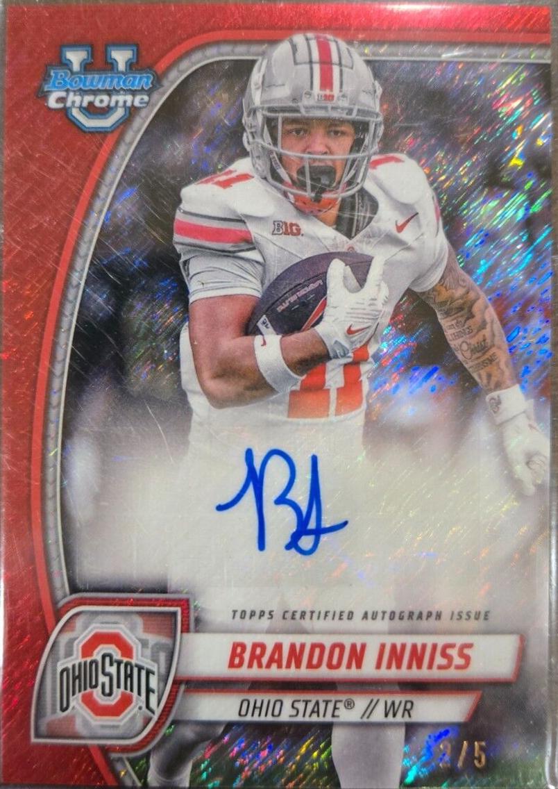 Brandon Inniss [Red Shimmer Refractor] #PA-BIN