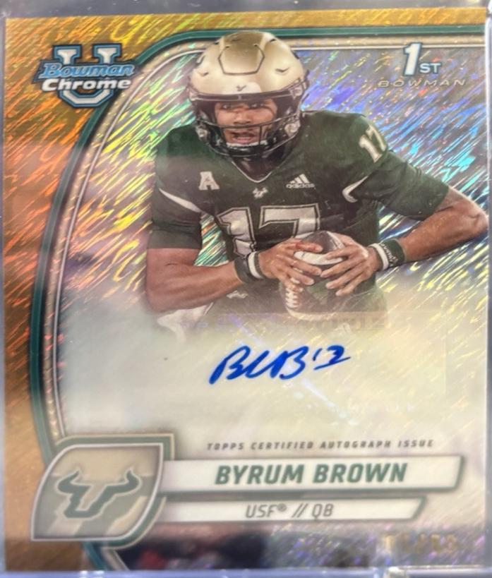 Byrum Brown [Gold Shimmer Refractor] #PA-BBR