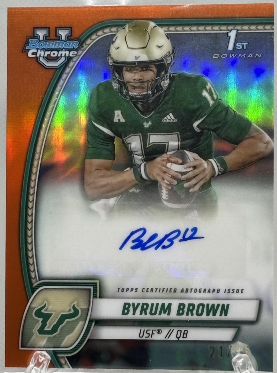 Byrum Brown [Orange Refractor] #PA-BBR