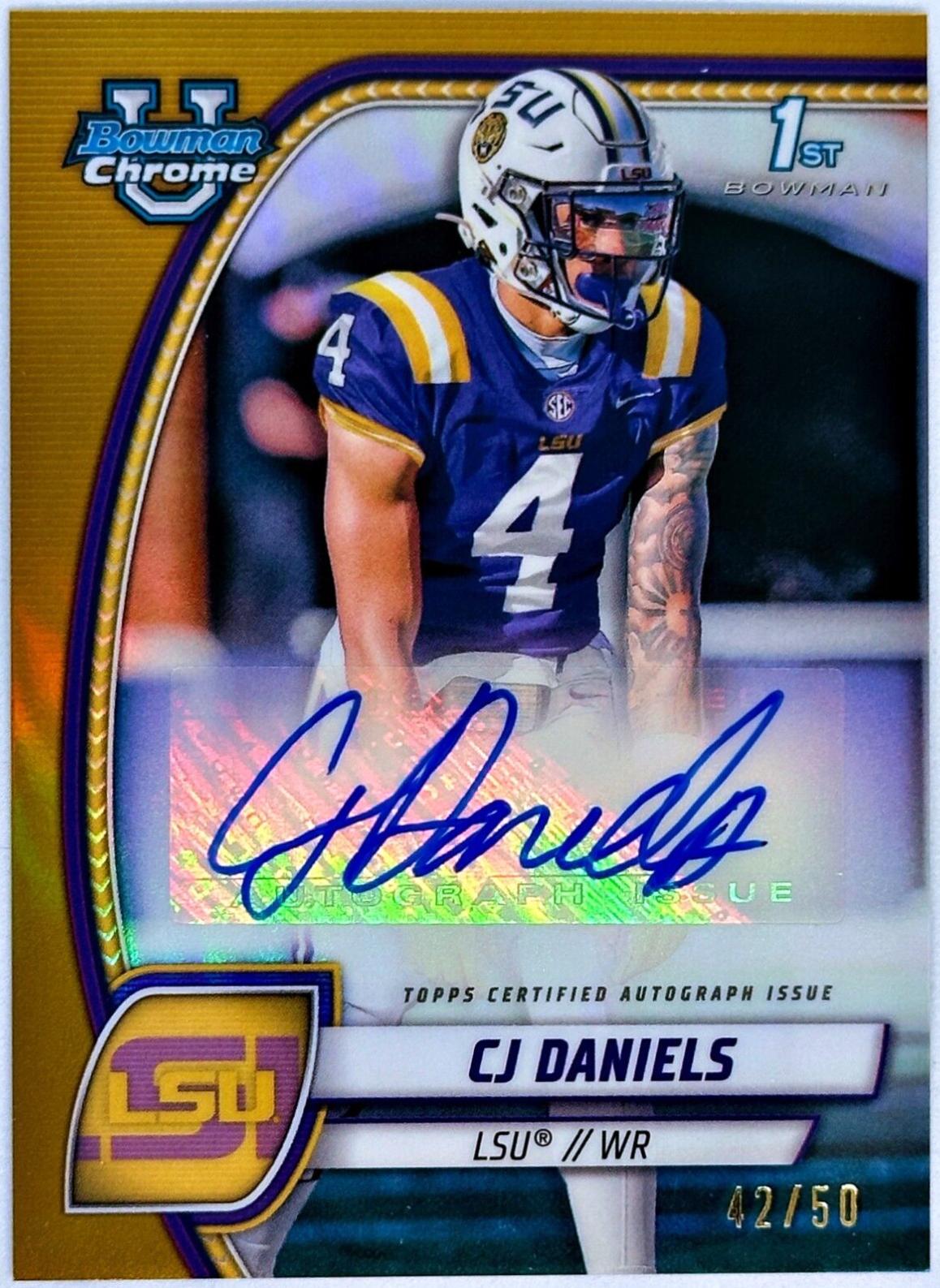 CJ Daniels [Gold Refractor] #PA-CJD