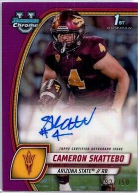 Cameron Skattebo [Fuchsia Refractor] #PA-CSK