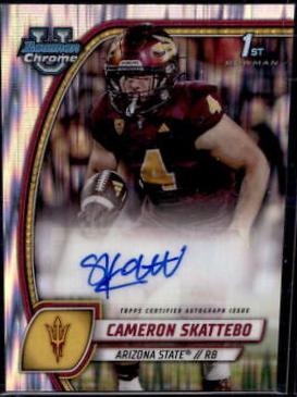 Cameron Skattebo [Stealth Refractor] #PA-CSK
