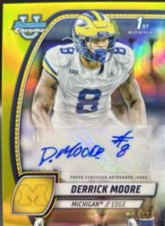 Derrick Moore [Yellow Refractor] #PA-DMO