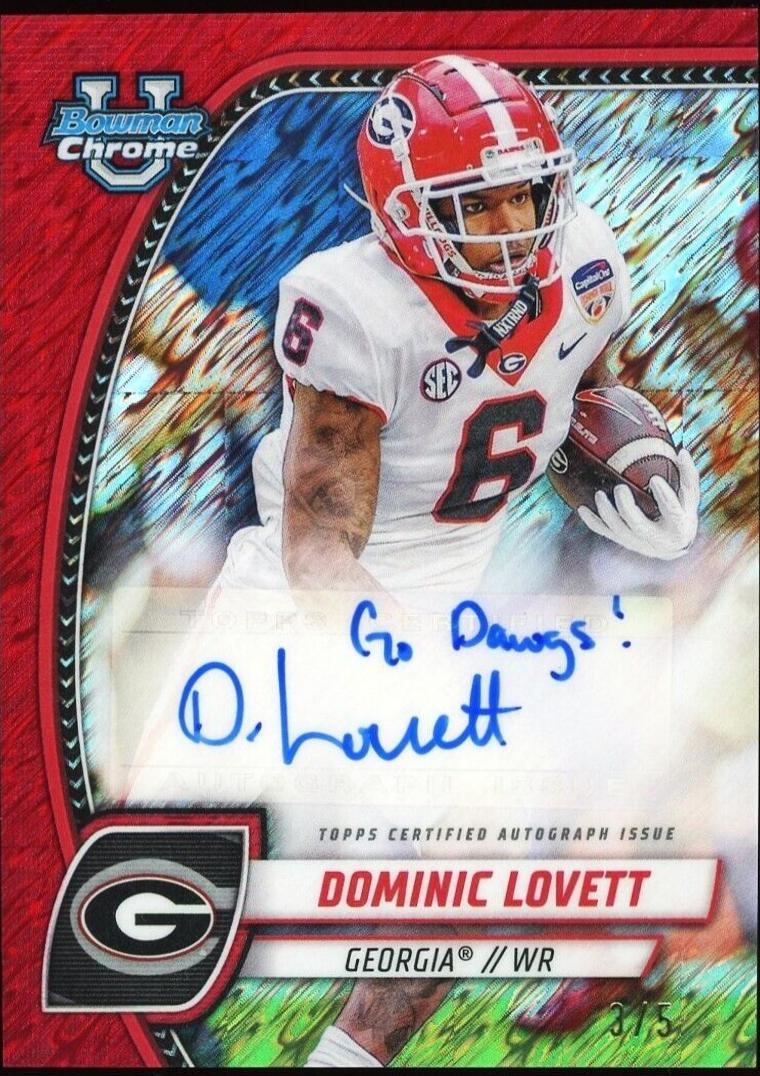 Dominic Lovett [Red Shimmer Refractor] #PA-DLO