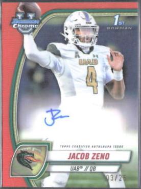 Jacob Zeno [Orange Refractor] #PA-JZE