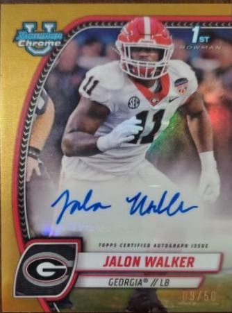 Jalon Walker [Gold Refractor] #PA-JWA