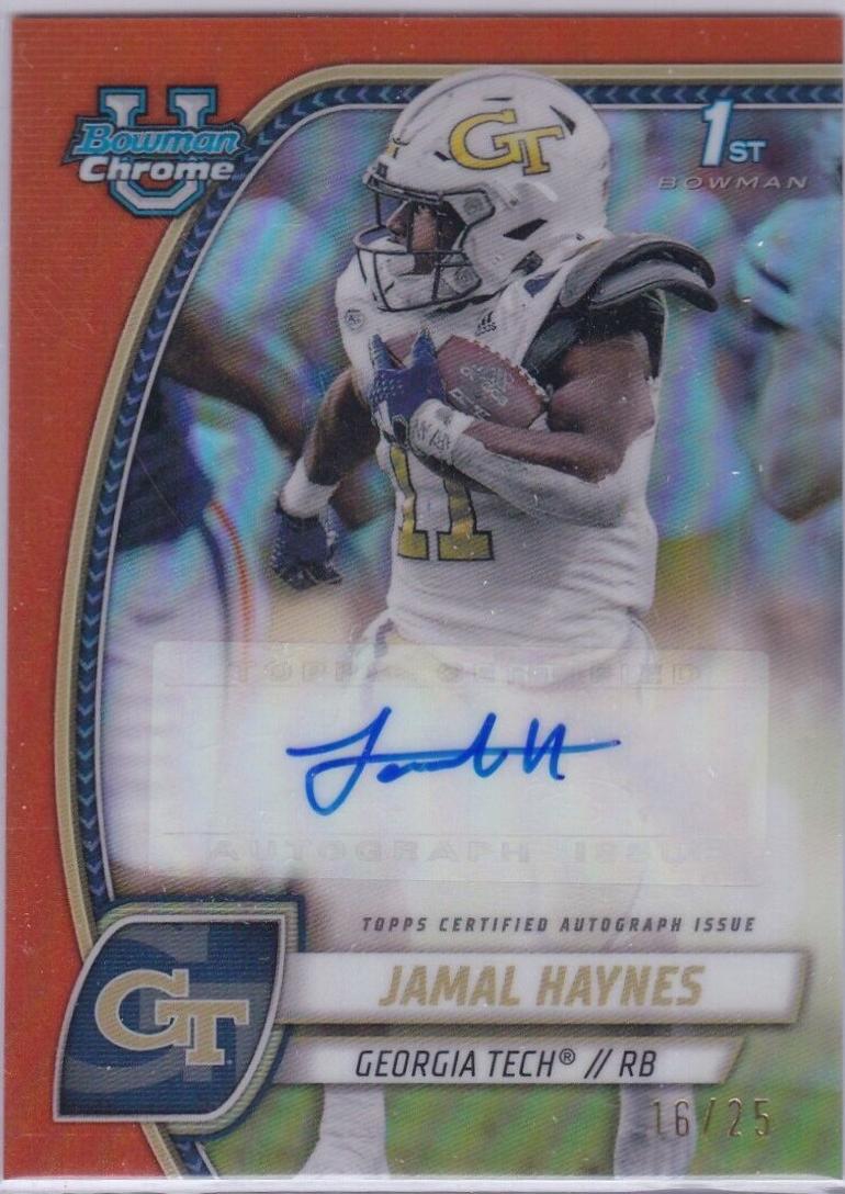 Jamal Haynes [Orange Refractor] #PA-JHA