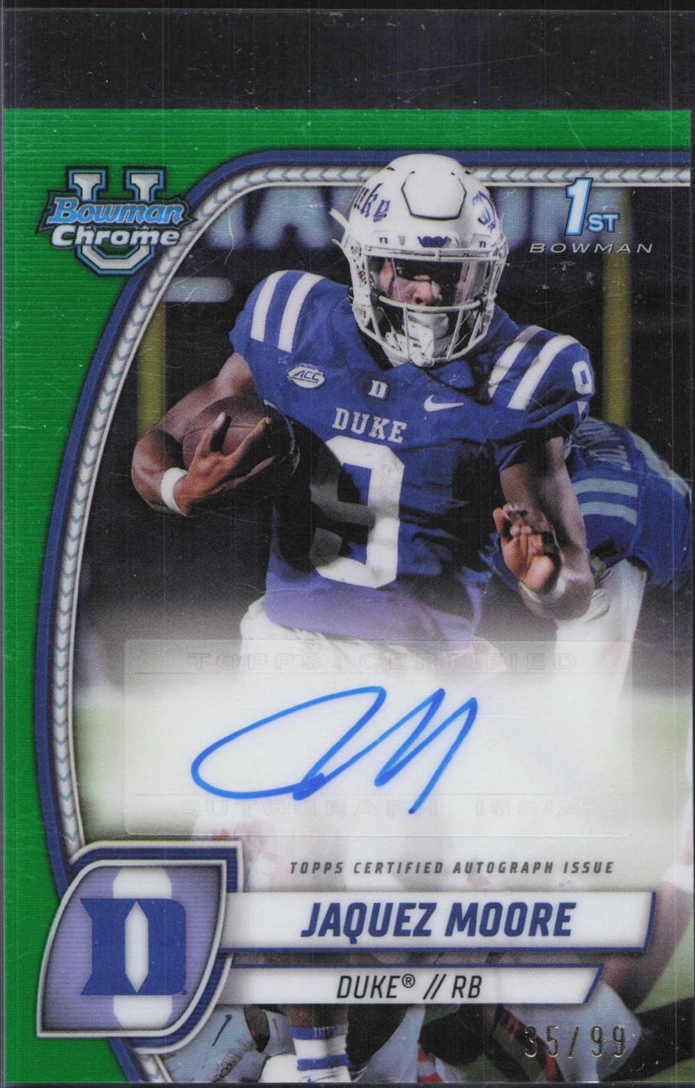Jaquez Moore [Green Refractor] #PA-JMO