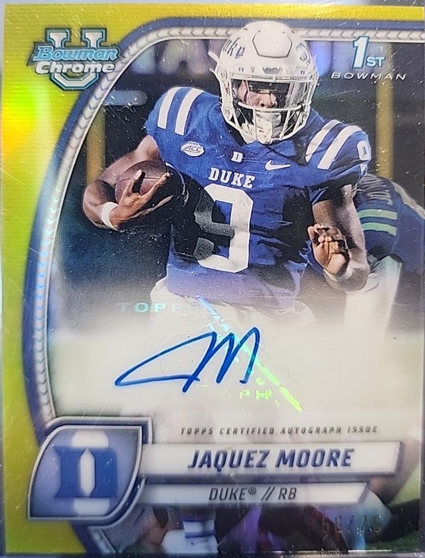 Jaquez Moore [Yellow Refractor] #PA-JMO