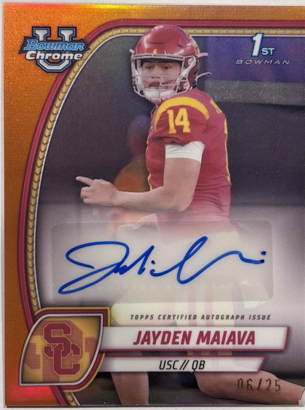 Jayden Maiava [Orange Refractor] #PA-JMA