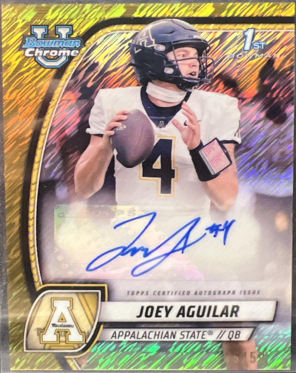 Joey Aguilar [Gold Shimmer Refractor] #PA-JAG