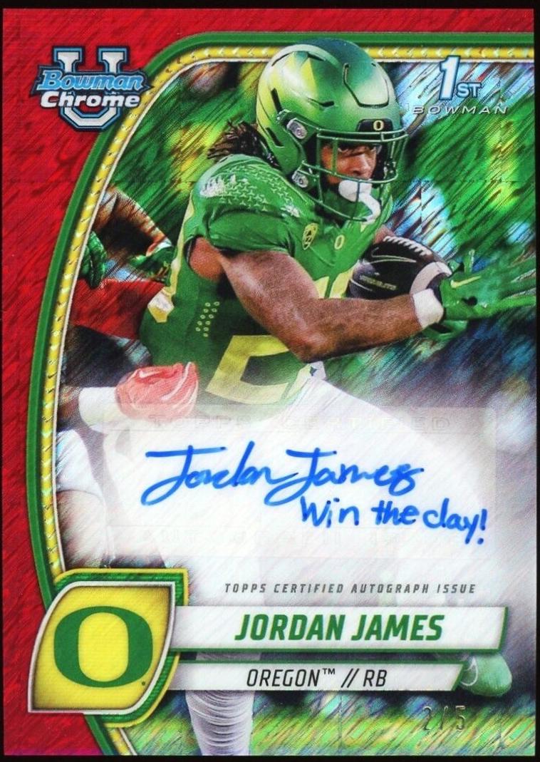Jordan James [Red Shimmer Refractor] #PA-JJA