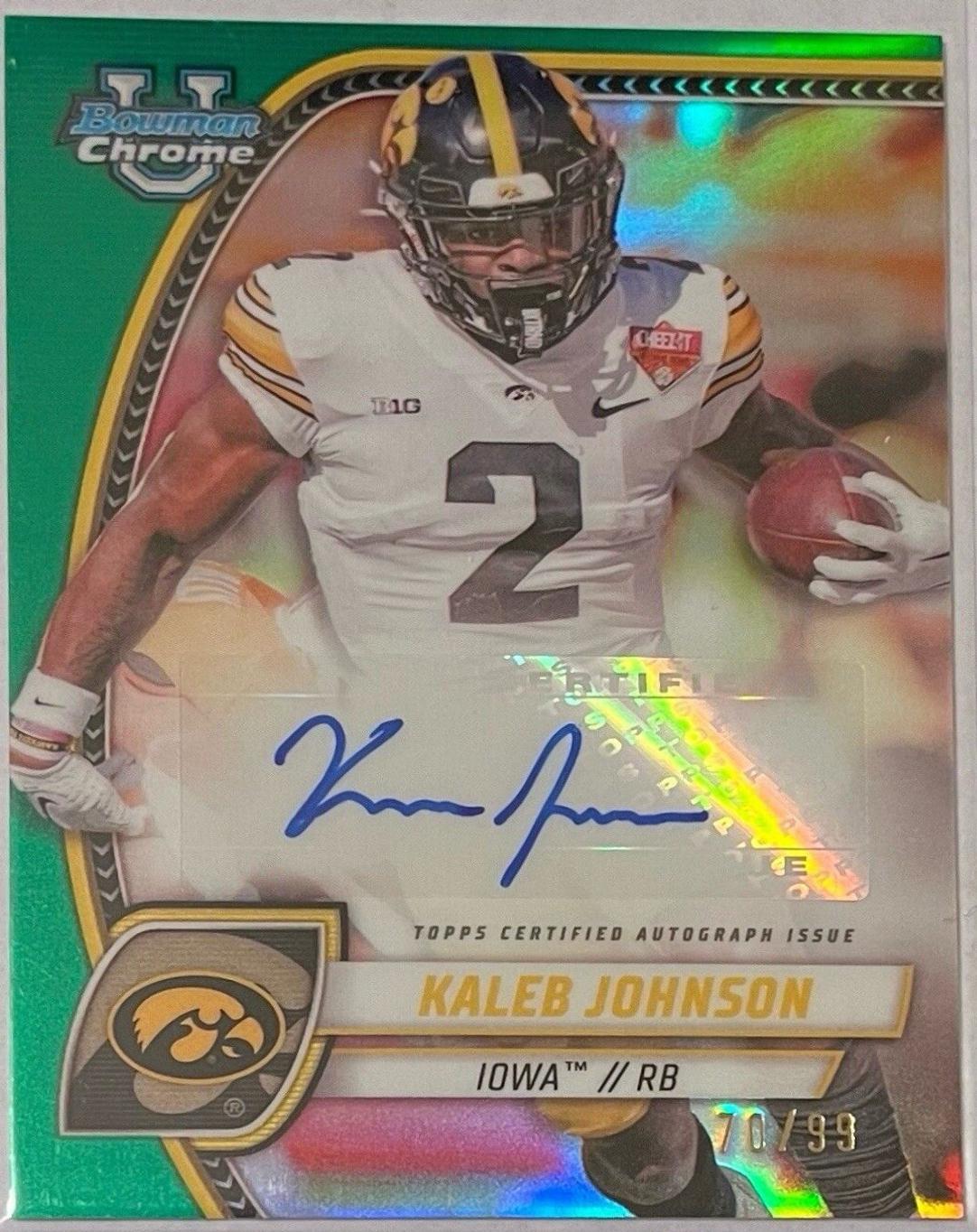 Kaleb Johnson [Green Refractor] #PA-KJO