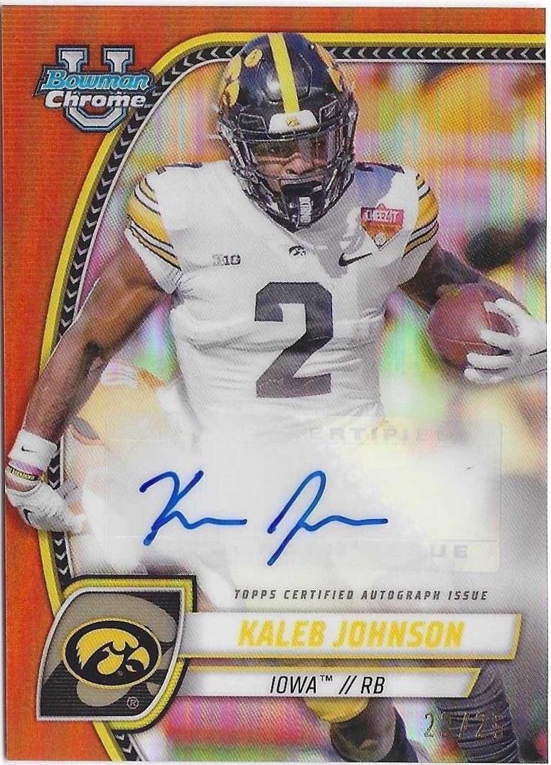 Kaleb Johnson [Orange Refractor] #PA-KJO