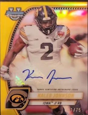 Kaleb Johnson [Yellow Refractor] #PA-KJO