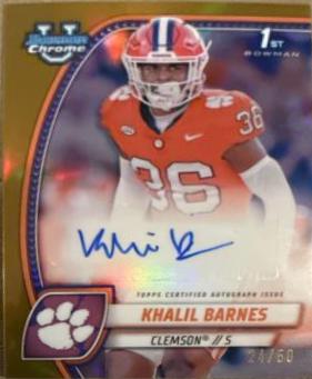 Khalil Barnes [Gold Refractor] #PA-KBA