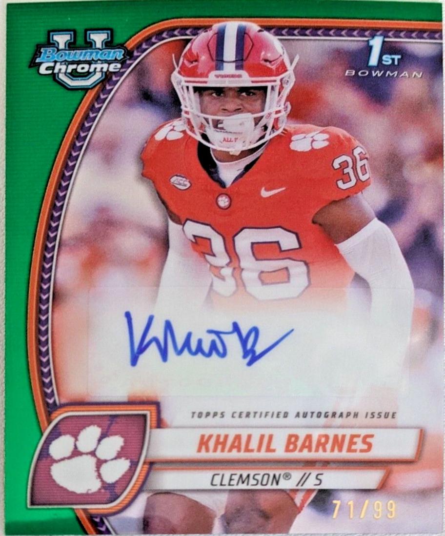 Khalil Barnes [Green Refractor] #PA-KBA
