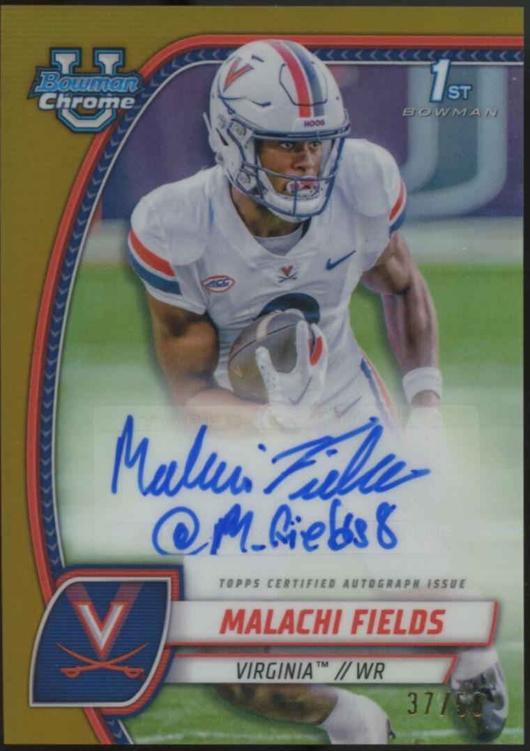Malachi Fields [Gold Refractor] #PA-MFI