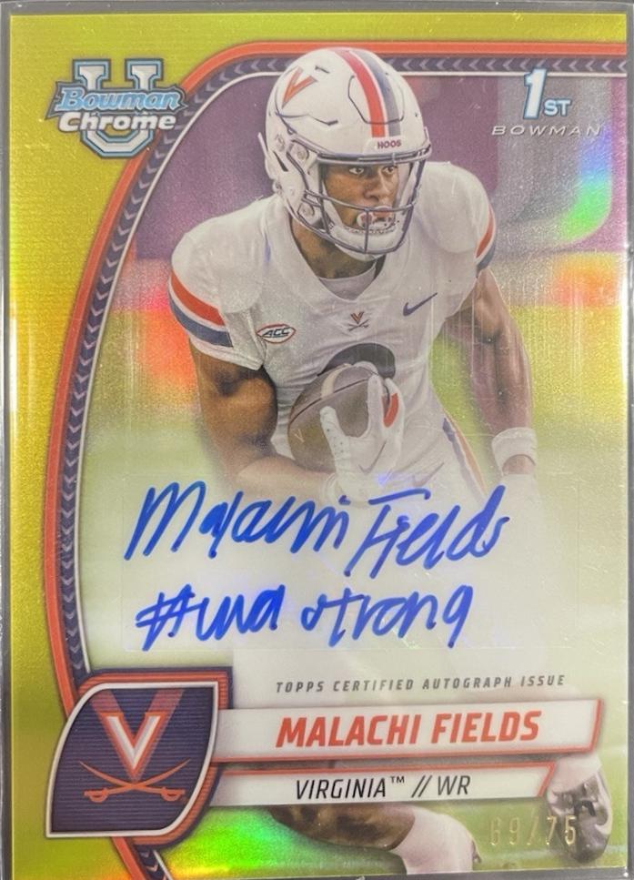 Malachi Fields [Yellow Refractor] #PA-MFI