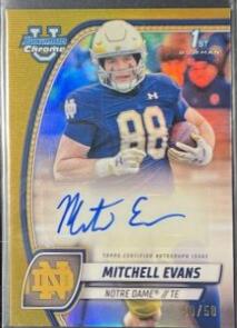 Mitchell Evans [Gold Refractor] #PA-MEV