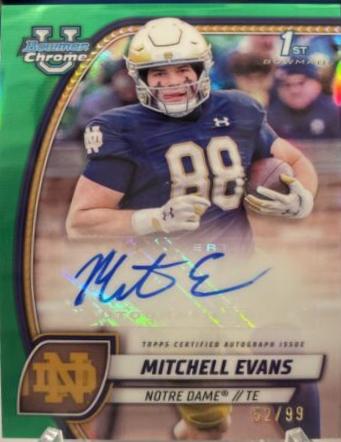 Mitchell Evans [Green Refractor] #PA-MEV
