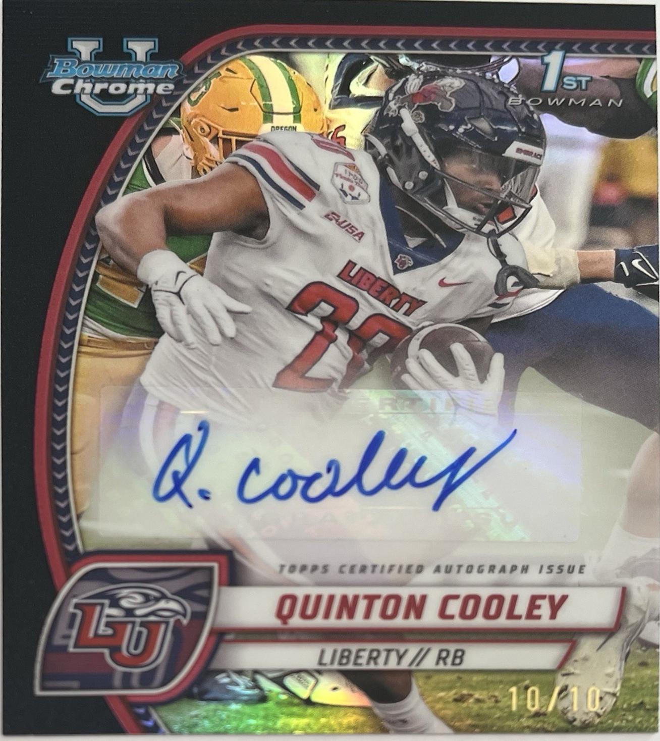 Quinton Cooley [Black Refractor] #PA-QCO