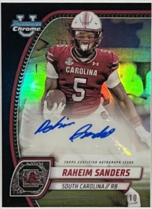 Raheim Sanders [Black Refractor] #PA-RSA