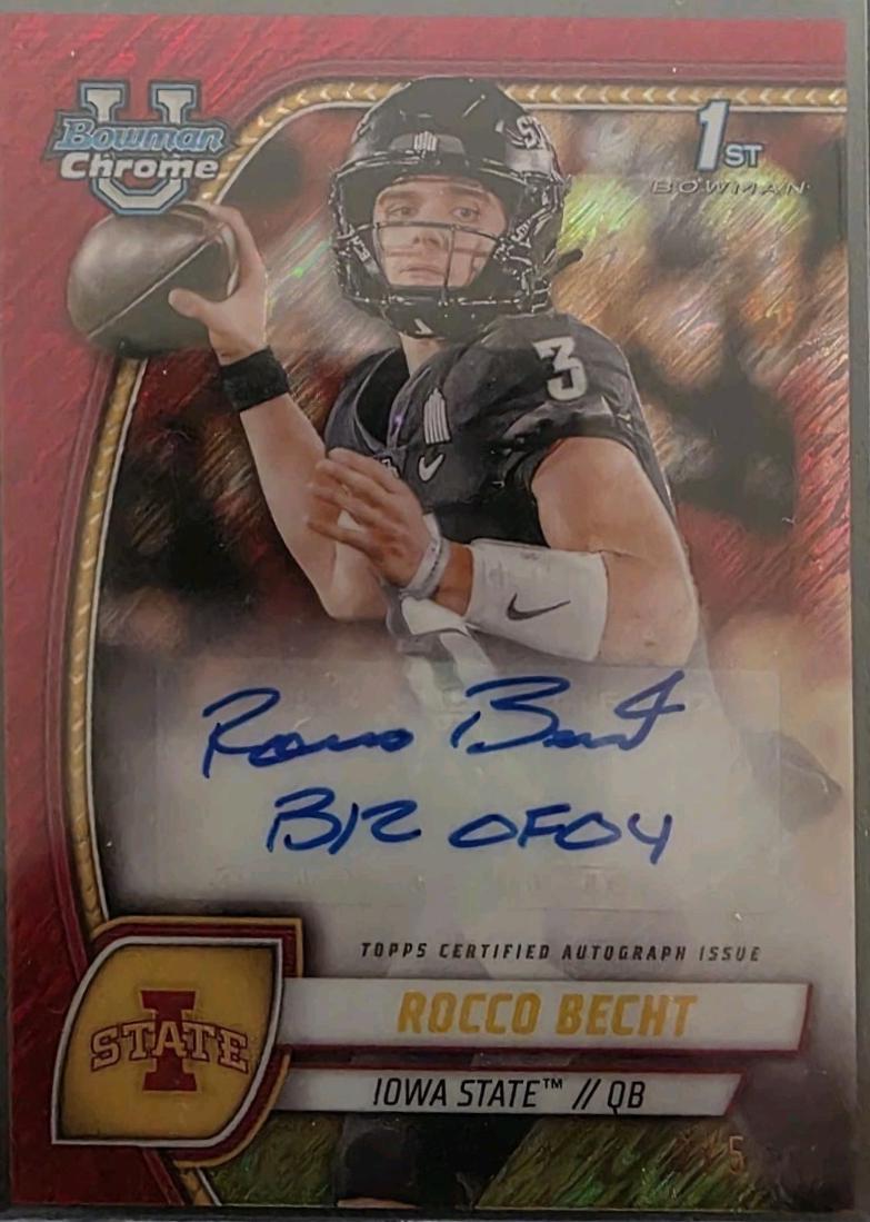 Rocco Becht [Red Shimmer Refractor] #PA-RBE