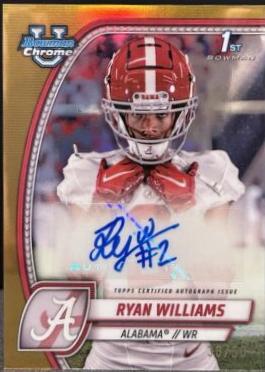 Ryan Williams [Gold Refractor] #PA-RWI