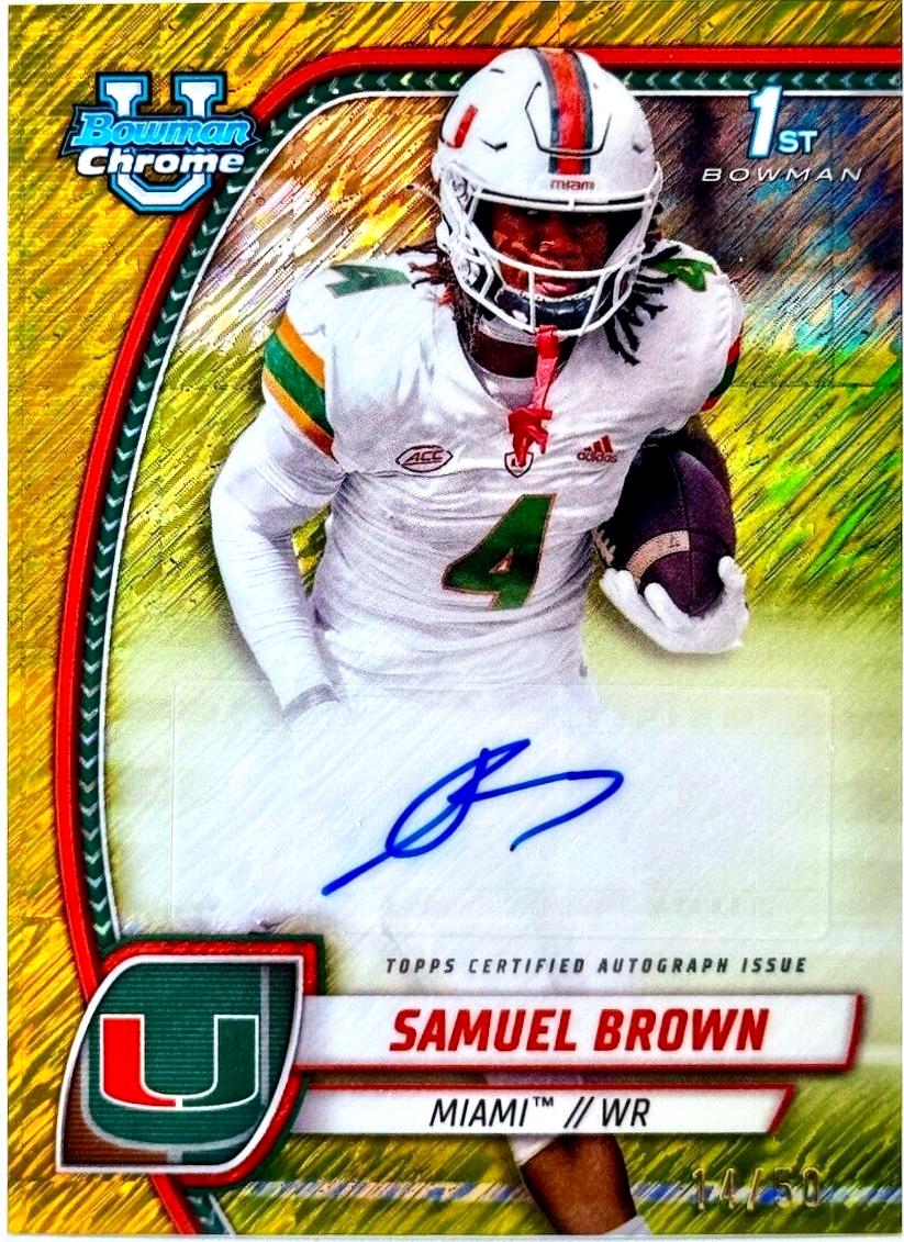 Samuel Brown [Gold Shimmer Refractor] #PA-SBR