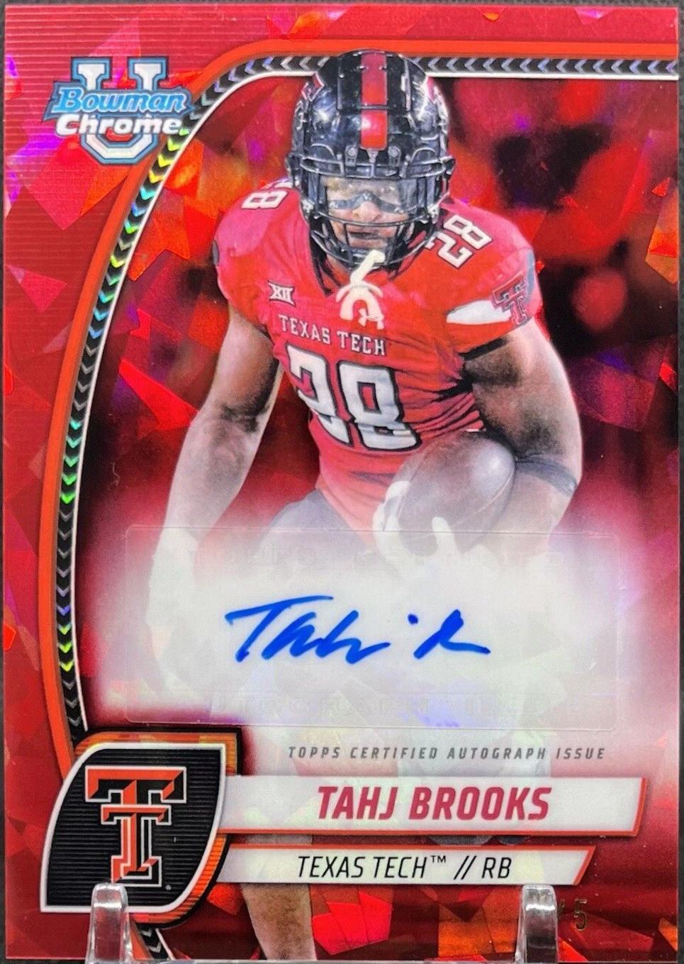 Tahj Brooks [Red Refractor] #PA-TBR