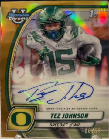 Tez Johnson [Gold Refractor] #PA-TJO