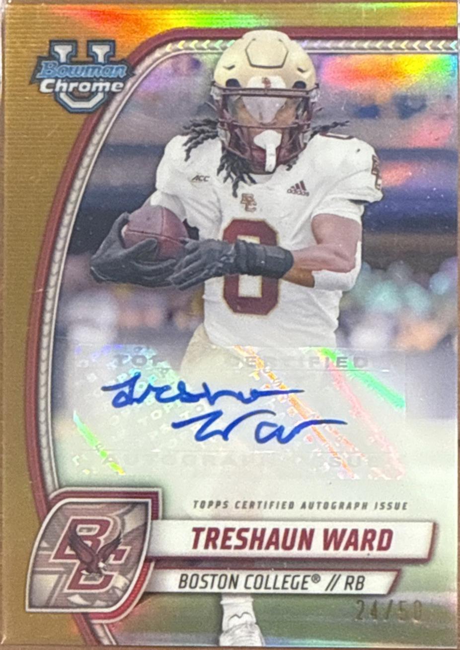 Treshaun Ward [Gold Refractor] #PA-TWA