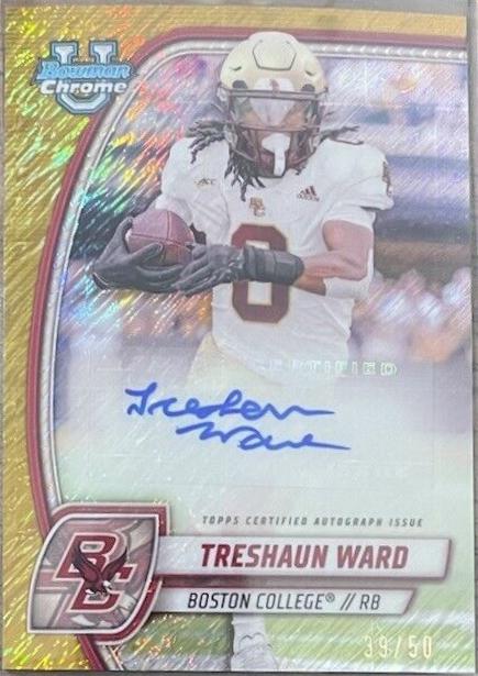 Treshaun Ward [Gold Shimmer Refractor] #PA-TWA