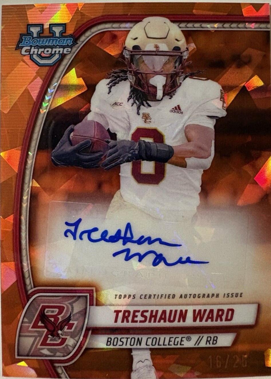 Treshaun Ward [Orange Refractor] #PA-TWA