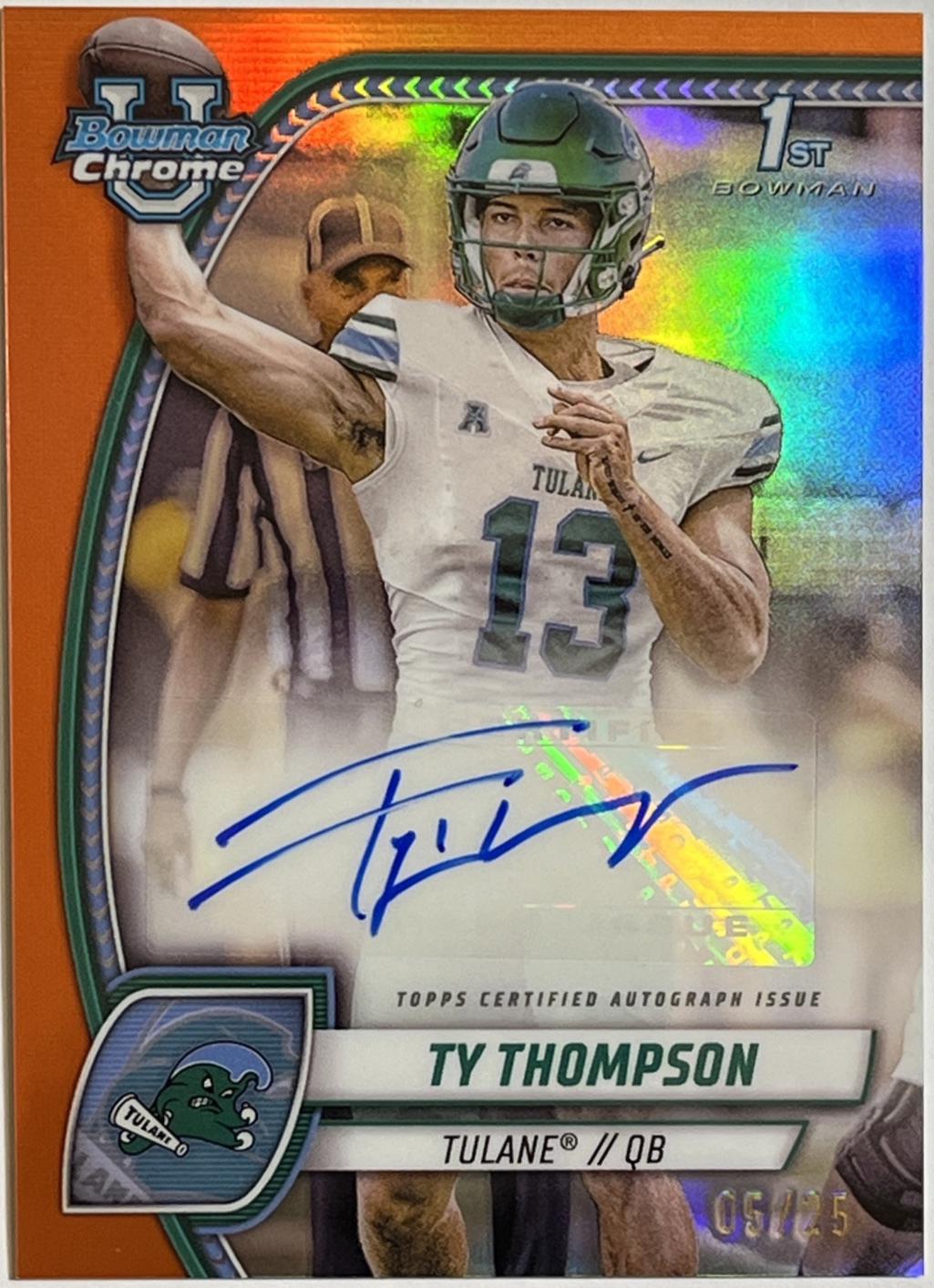 Ty Thompson [Orange Refractor] #PA-TTH