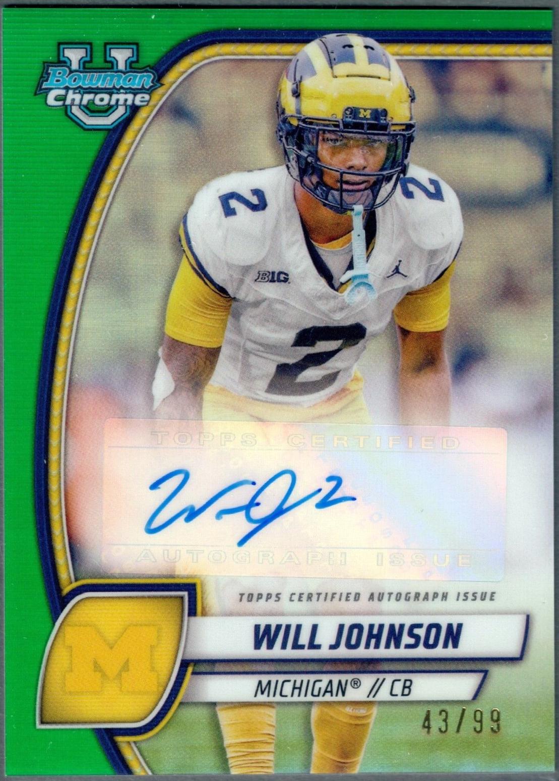 Will Johnson [Green Refractor] #PA-WJO