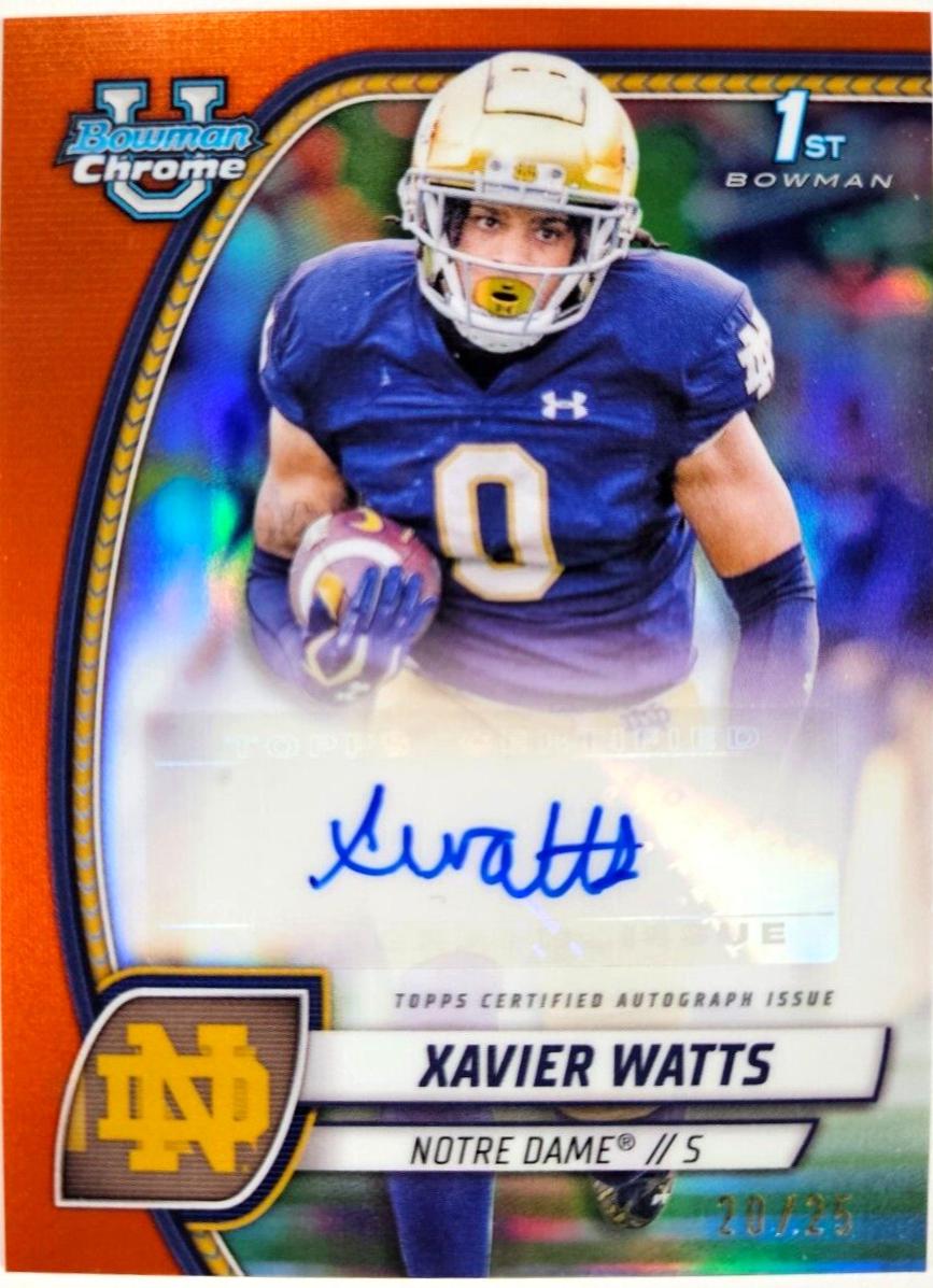 Xavier Watts [Orange Refractor] #PA-XWA
