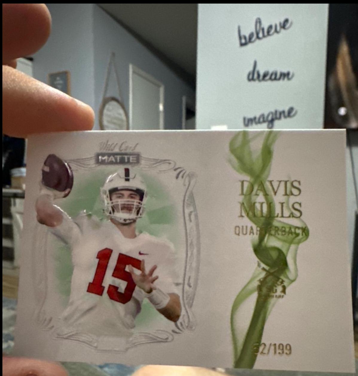 Davis Mills [Smoking Guns Green] #MSG-9