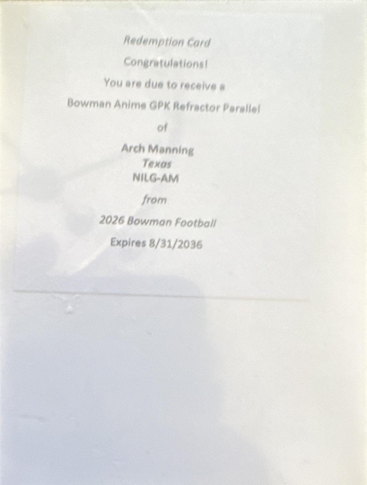 Arch Manning #NILG-AM