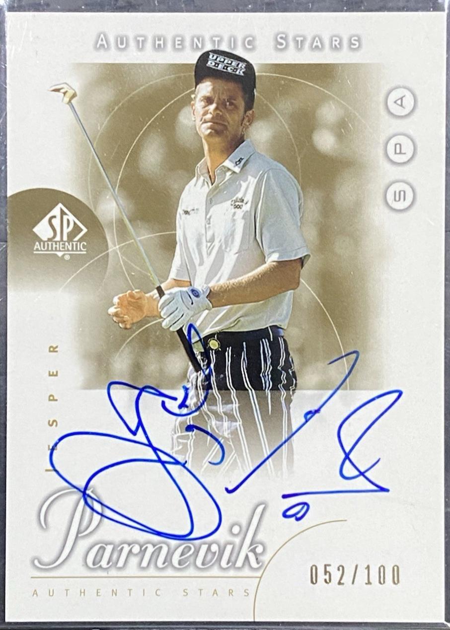 Jesper Parnevik [Gold Authentic Stars Autograph] #47