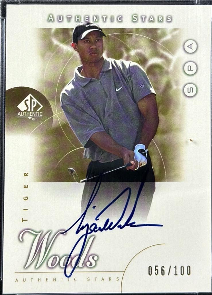 Tiger Woods [Gold Authentic Stars Autograph] #45