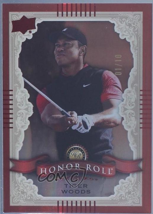 Tiger Woods [Red Rainbow Foil] #HR-5