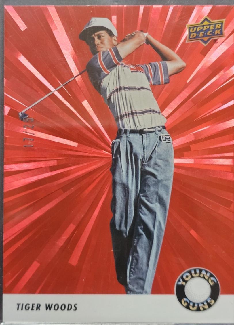 Tiger Woods [Outburst Red Retrospective Rookie] #131